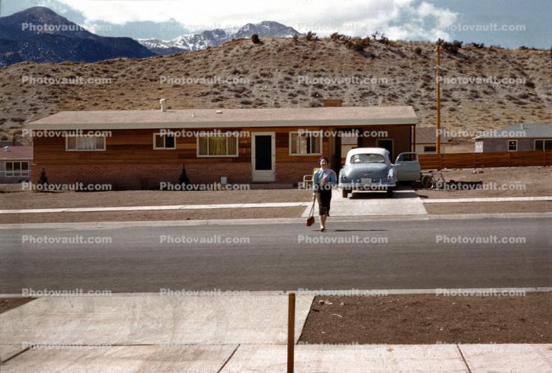 1950 Chevy Bel Air, Home, House, Desert, 1950s