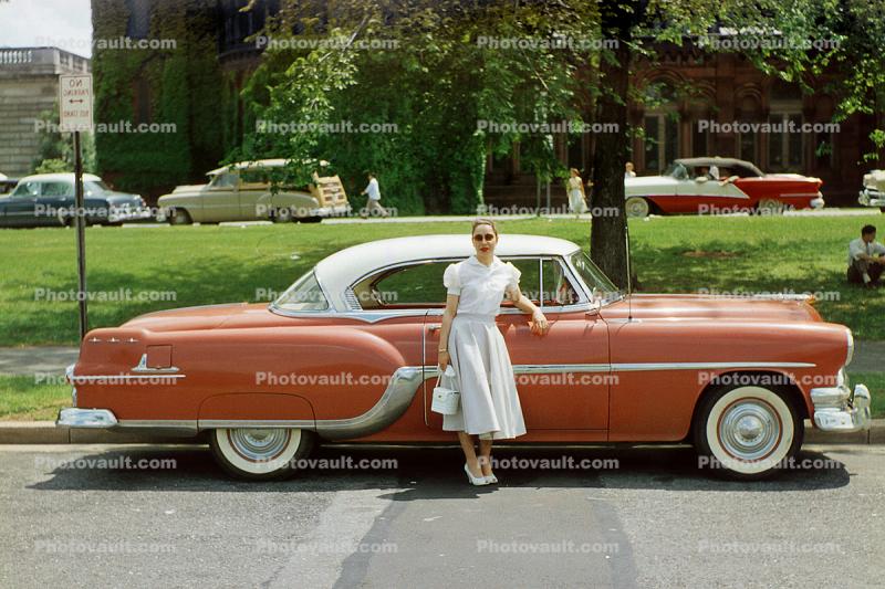 1954 Pontiac Star Chief, Woman, 1950s