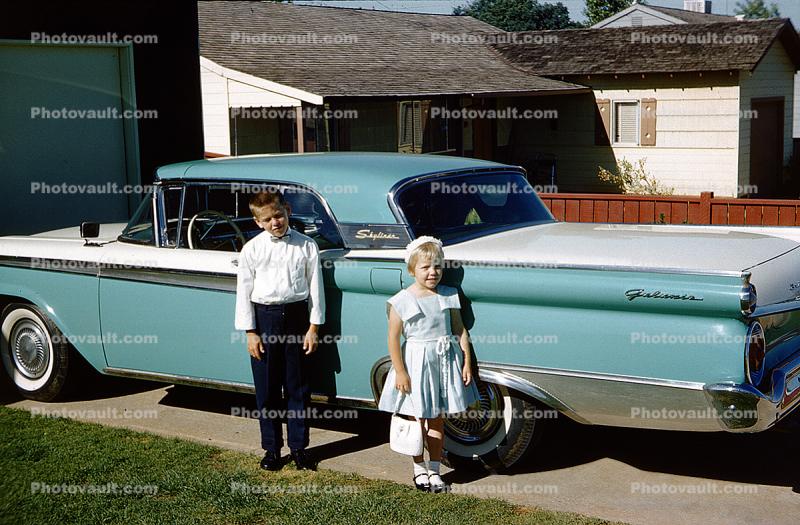 1959 Ford Galaxie Skyliner, Retractable Hardtop, whitewall tires, 1950s