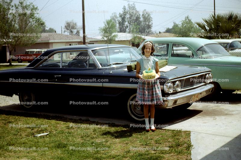 Girl with her Birthday Cake, 2-Door, 1960s