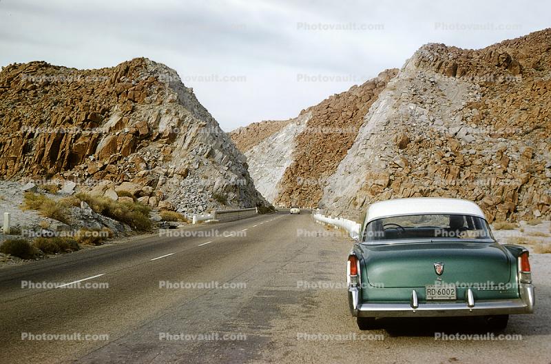 1956 Chrysler Nzzzxzew Yorker, Highway, Road, 1950s