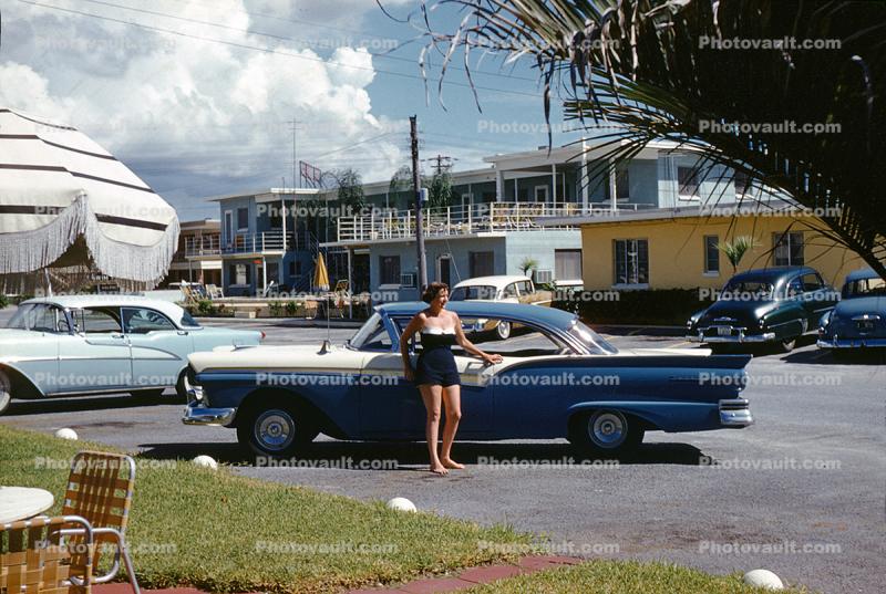 Ford Fairlane, Woman in a Swimsuit, 1950s