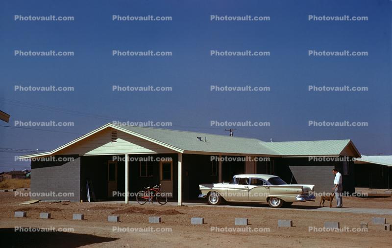 1959 Ford Fairlane, car, Brand New Home, 1950s