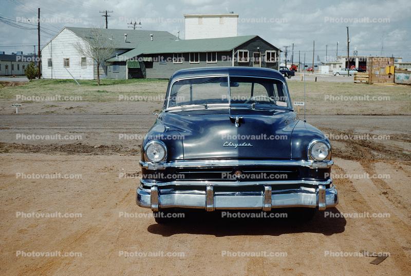 Chrysler head-on, front, 1950s
