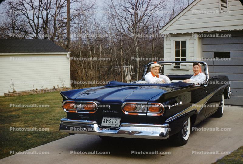 1958 Ford Fairlane Convertible, Cabriolet, 1950s