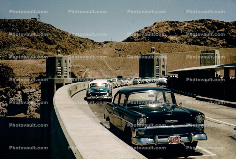 Chevy Bel Air, Hoover Dam, 1950s