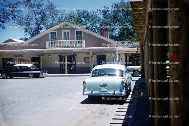 Chevy Cars at a Motel, 1950s