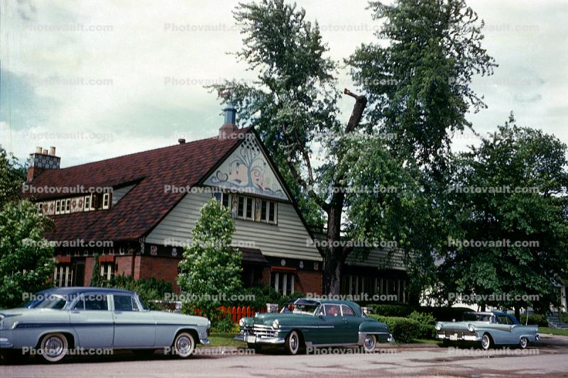 Cars at a Restaurant, 1950s