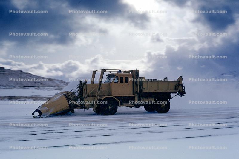 Truck Plowing Snow, Adak, May 19, 1968, 1960s