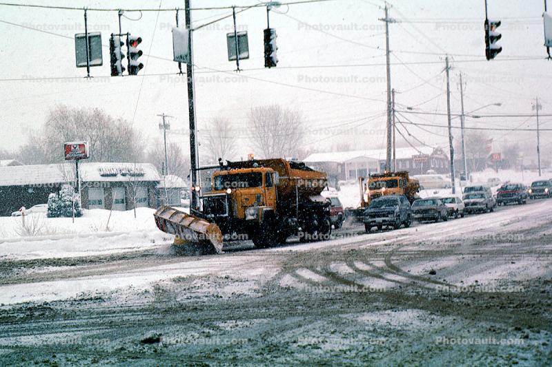 Syracuse, Truck Plowing Snow