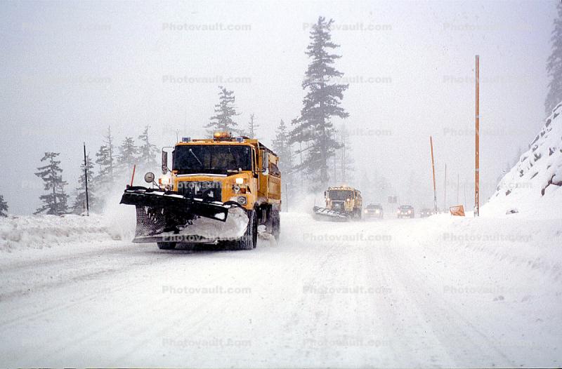 Santiam Pass, Highway-20, Plowing Snow