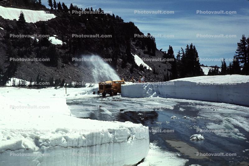 Road, Snow Plow at Mount Lassen California, 1967, 1960s