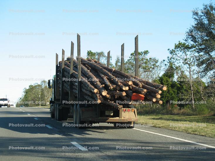 Logging Truck, logs