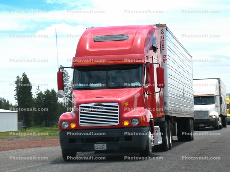 Freightliner, Highway-97, southern Oregon, Semi-trailer truck, Semi