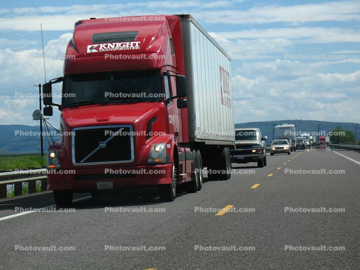 Volvo, Highway-97, southern Oregon, Semi-trailer truck, Semi