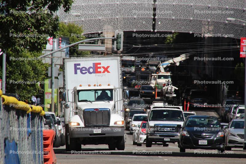 FedEx Ground Transport Truck