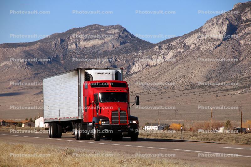 Kenworth Semi Trailer Cab, Truck, eastern Nevada