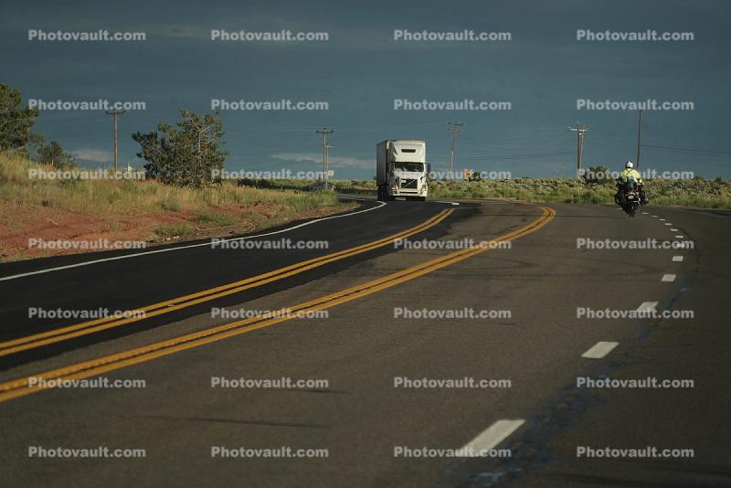 Volvo Semi, Highway, Moab, US Route 191