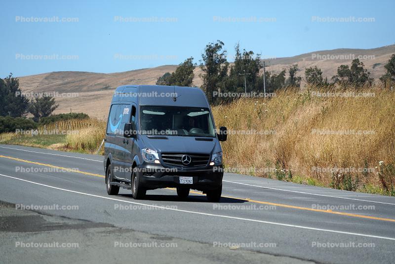 Amazon Prime Delivery Van, Mercedes-Benz, Valley Ford Road, Petaluma