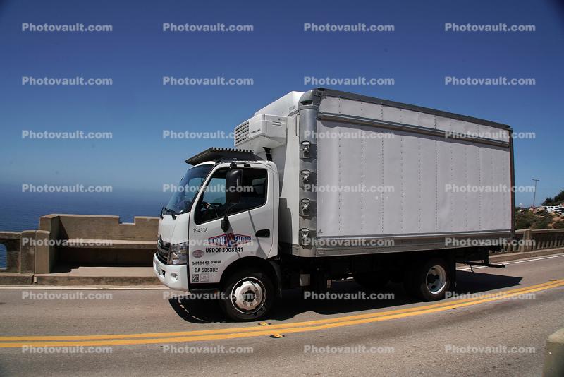 Hino Reefer Truck, Big Sur, PCH