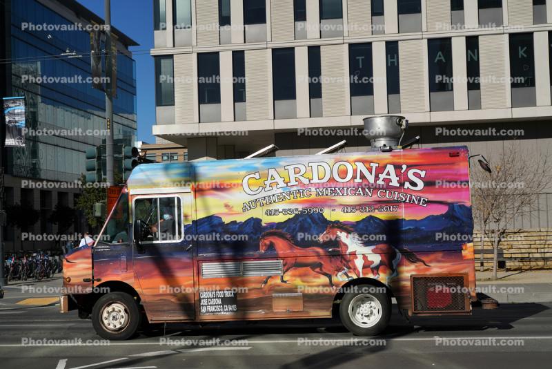 Cardona's Catering Truck, Colorful Van