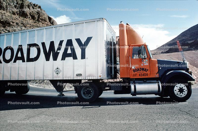 Roadway, Hoover Dam, Semi, Semi-trailer truck