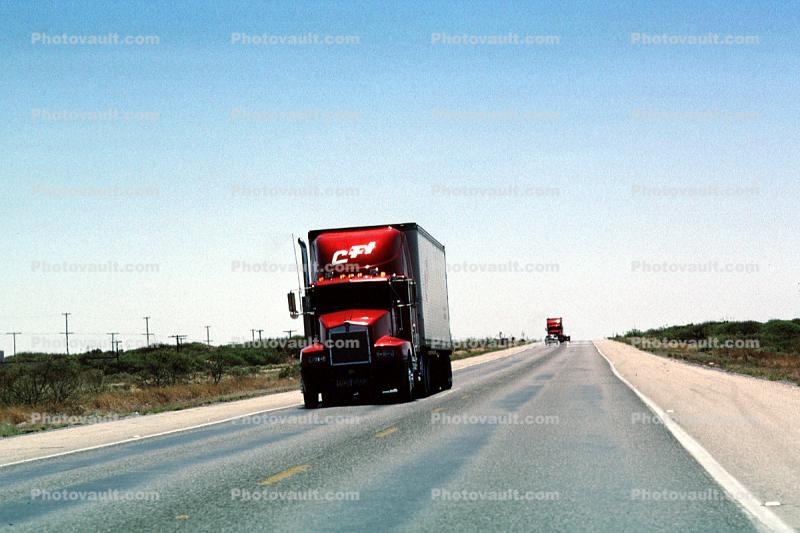 highway-54, White Sands National Monument, New Mexico, Semi-trailer truck, Semi