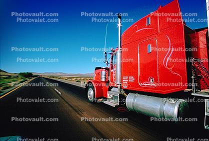 Interstate Highway I-15, Semi-trailer truck, Semi