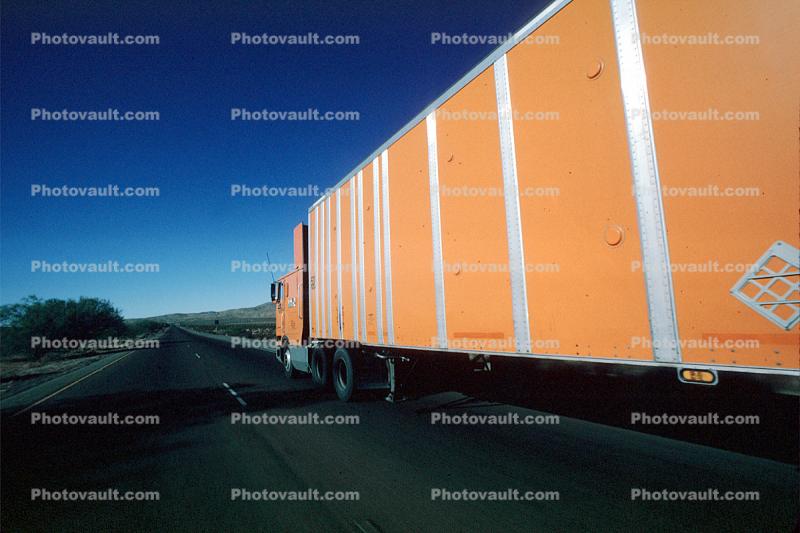 Schneider, Interstate Highway I-15, Semi-trailer truck, Semi trailer