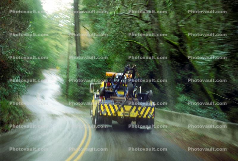 Bohemian Highway, Sonoma County, tow truck, Towtruck, S-curve