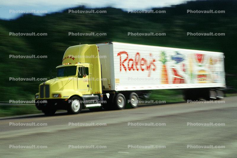 Kenworth, Raleys, Semi-trailer truck, Semi