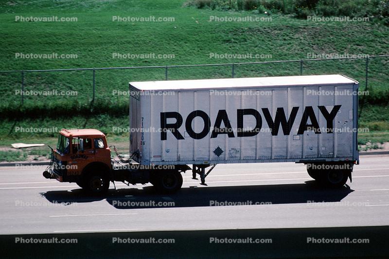 Ford Truck, Roadway, Denver, Interstate Highway I-25, Semi-trailer truck, Semi