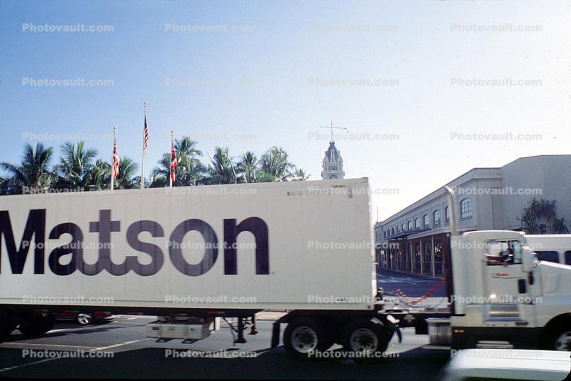 Matson shipping line, Container, Semi