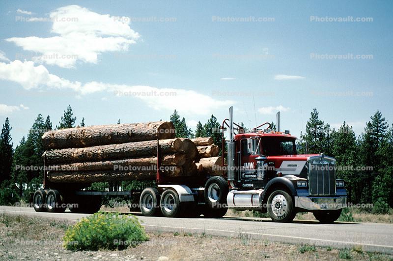Kenworth, Logging Truck, Semi, Chester, Plumas County