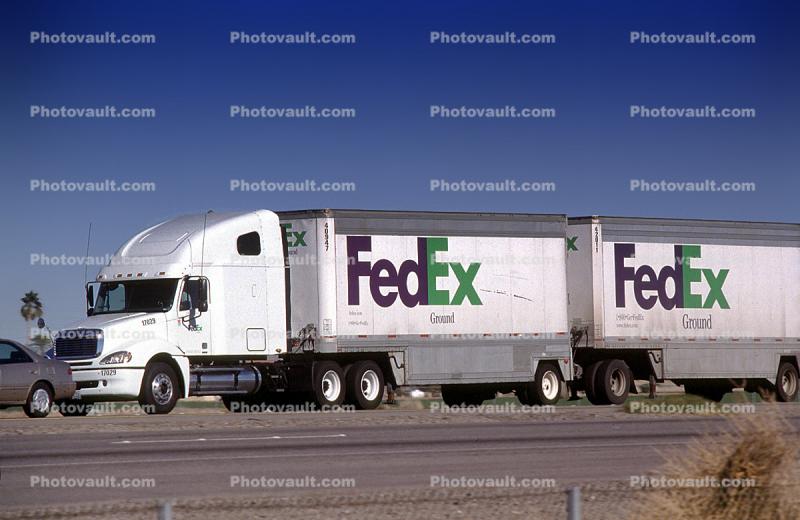 Fedex, Interstate Highway I-40, Semi-trailer truck, Semi, Freightliner, Blythe