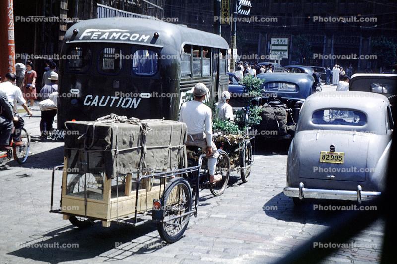 Feamcom Bus, cars, automobiles, vehicles, 1940s
