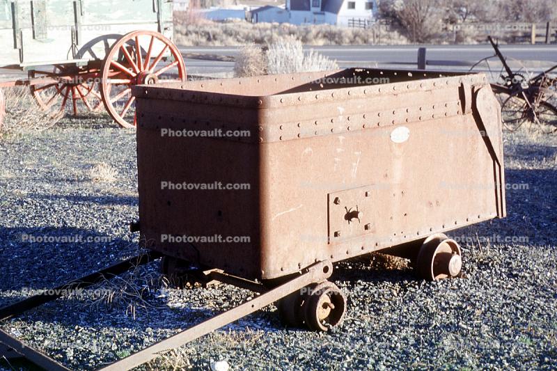 old mining rail car, north of Carson City