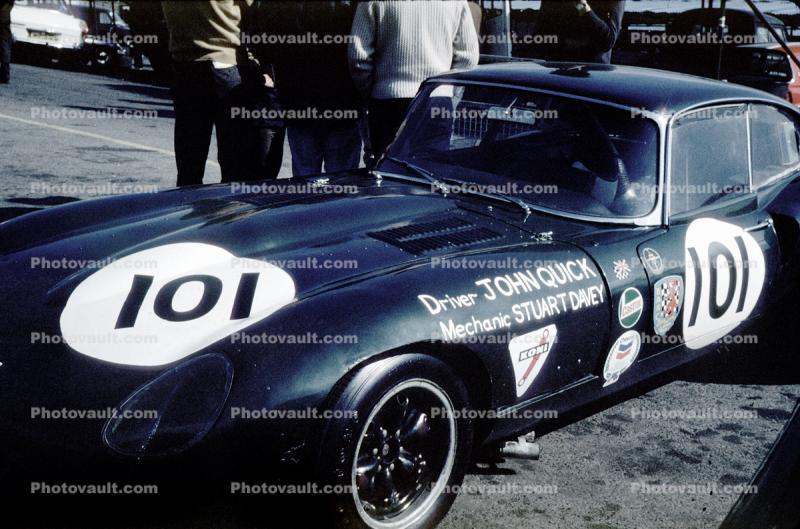 John Quick, 101, Jaguar XKE, Brands Hatch, England, September 28, 1969, 1960s