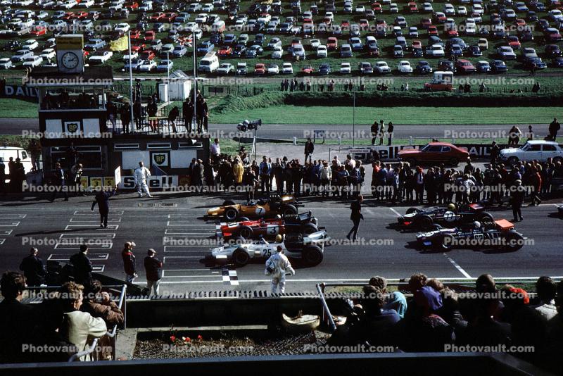 Starting Line, Race Car, Brands Hatch, Kent, England, September 28, 1969, 1960s