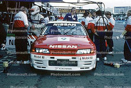 Nissan racecar head-on