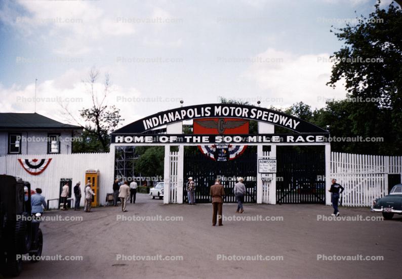 Indianapolis Motor Speedway, Home of the 500 Mile Race, Entryway, Entrance, 1950s