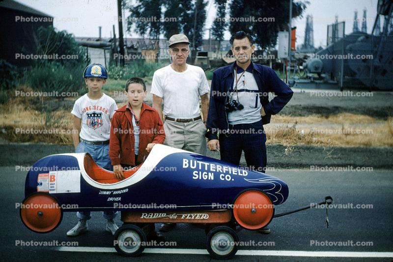 Butterfield Sign Comapany, Boys, Man, Male, racer, 1950s