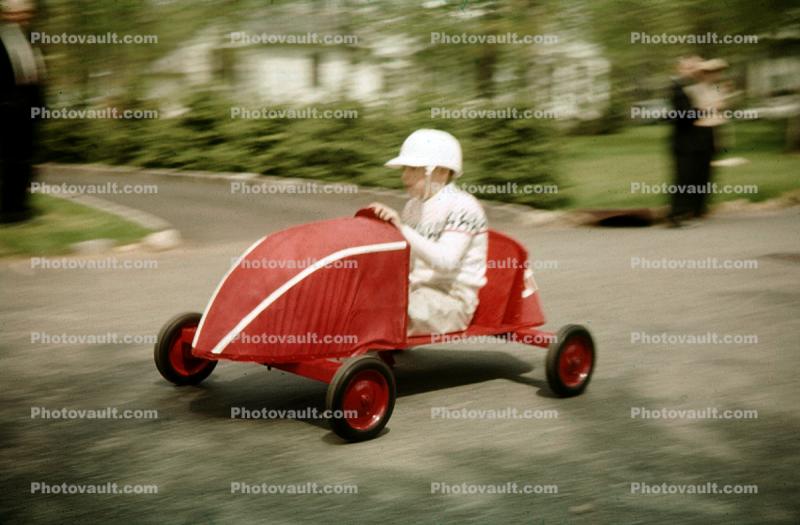 Downhill Racer Car, Suburbia, 1950s