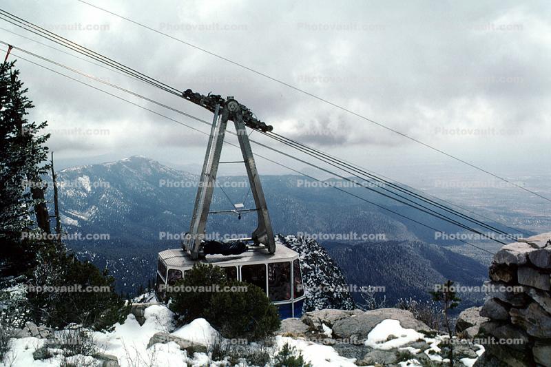 Sandia Peak Tramway, Mountains, Cibola National Forest, April 1990