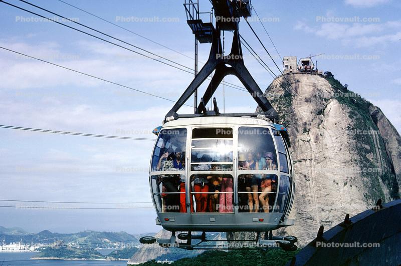 Sugarloaf Cable Car, Cableway, Rio de Janeiro, January 1974, 1970s