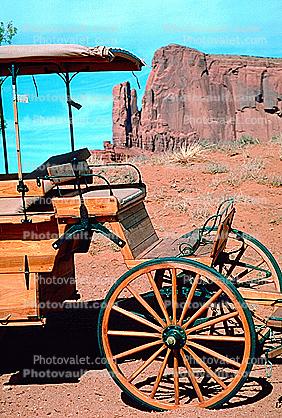 Carriage, Monument Valley, geologic feature, butte