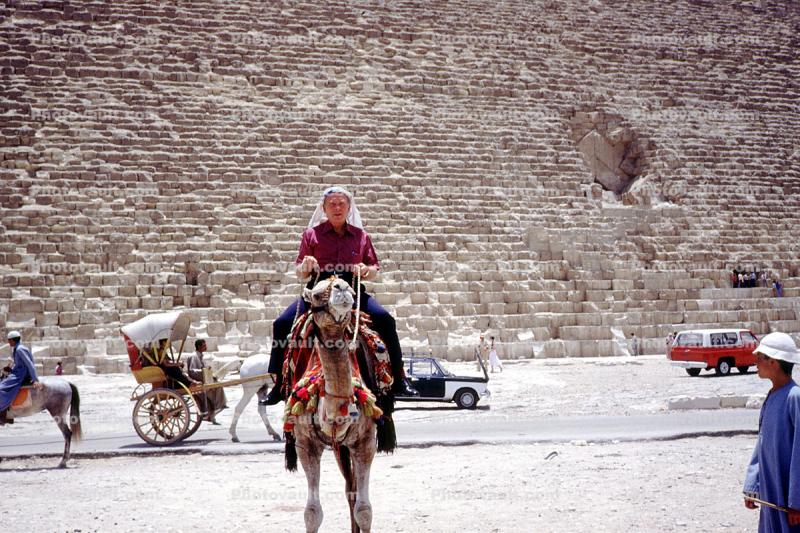 Man Riding on a Camel, Great Pyramid of Cheops