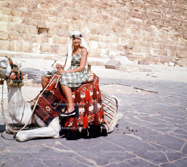 Woman on a Camel, Cairo, Egypt