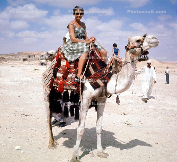 Woman on a Camel, Cairo, Egypt
