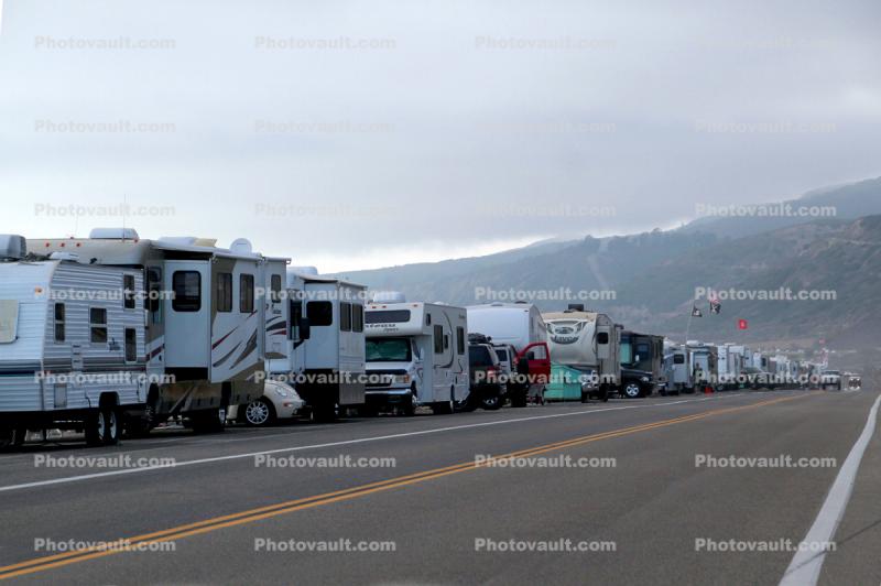RV Camp along old highway 1, Ventura County California
